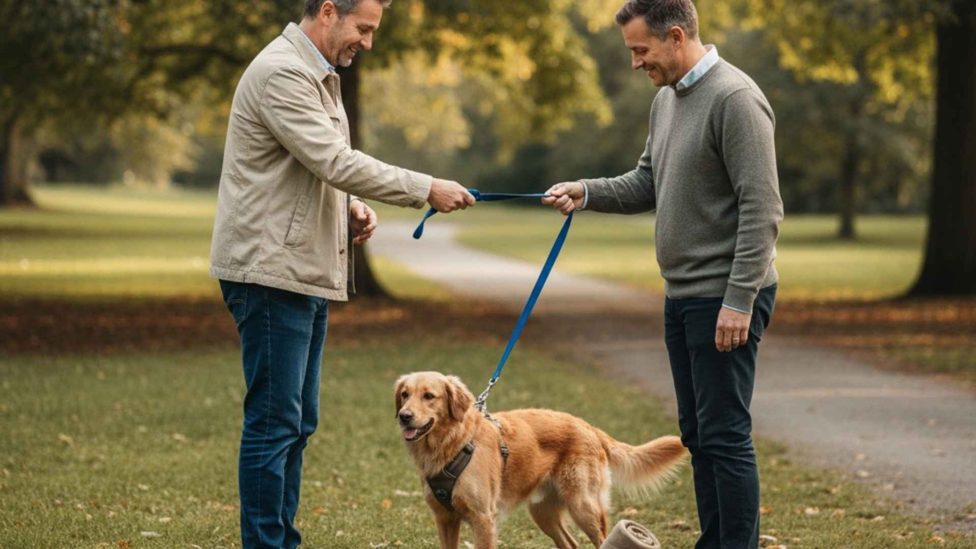 entrega peludo en parque